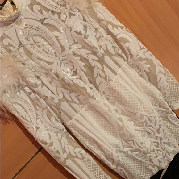 White Sparkling Birthday Dress - Picture 4 of 4